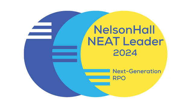 NelsonHall’s 2024 NEAT vendor evaluation for Next Generation RPO leader logo