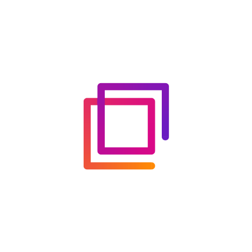 two overlapping squares icon