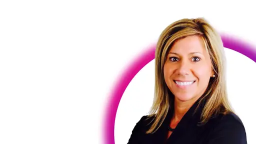 Glow halo of Dawn Rauhe, Cielo's VP of Client Services