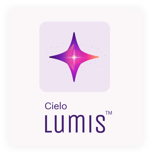 Cielo Lumis™ logo - purple star