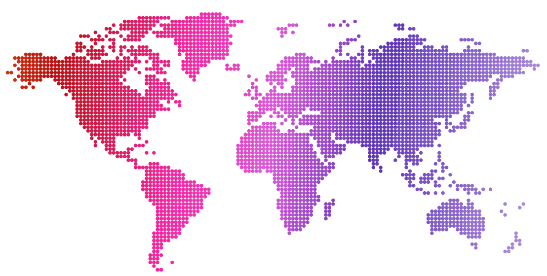 World map showing Cielo global reach