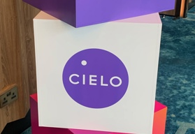 Boxes staked with Cielo logo